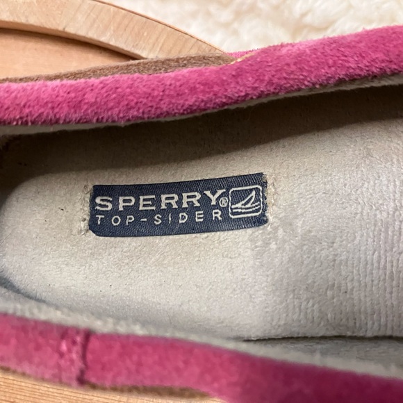 Sperry Top-Sider Women's Pink Suede Leather Moccasins Shoes Slippers Size 8.5 - Picture 5 of 11
